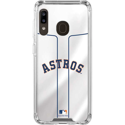 MLB Houston Astros Jersey Galaxy A30 Clear Case