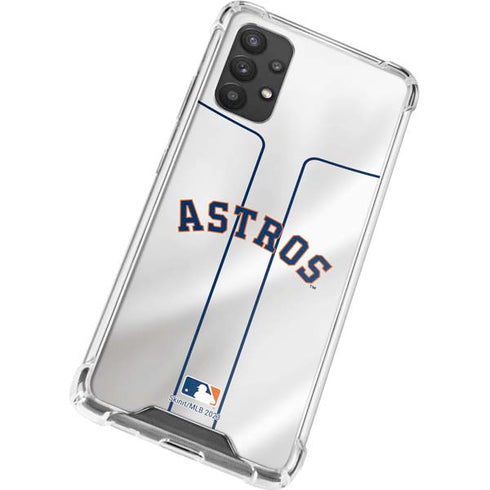 MLB Houston Astros Jersey Galaxy A32 5G Clear Case