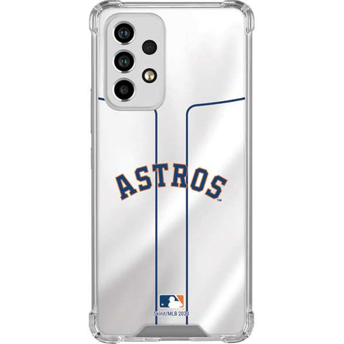 MLB Houston Astros Jersey Galaxy A33 5G Clear Case
