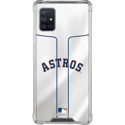 MLB Houston Astros Jersey Galaxy A51 5G Clear Case