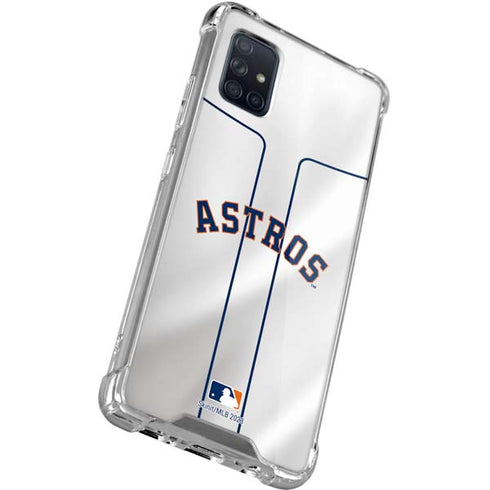 MLB Houston Astros Jersey Galaxy A51 5G Clear Case
