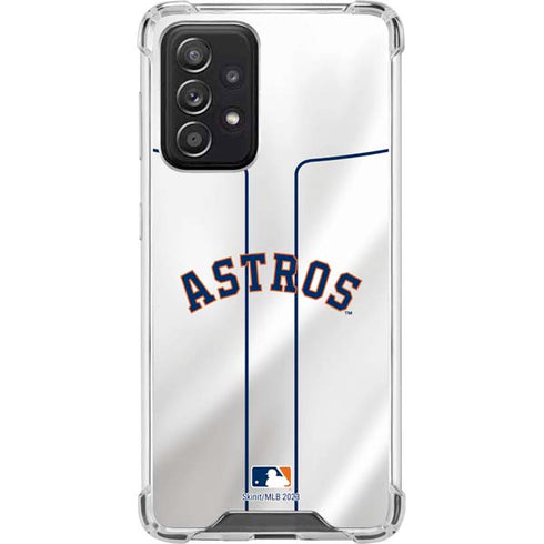 MLB Houston Astros Jersey Galaxy A52 5G Clear Case