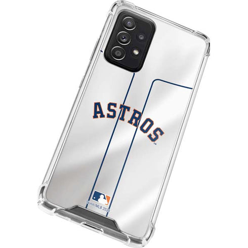 MLB Houston Astros Jersey Galaxy A52 5G Clear Case