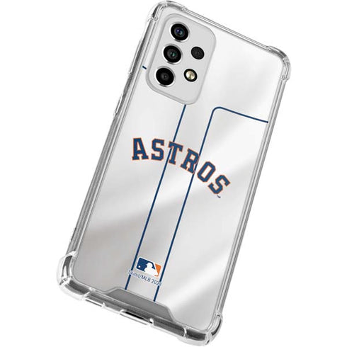 MLB Houston Astros Jersey Galaxy A53 5G Clear Case