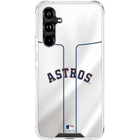 MLB Houston Astros Jersey Galaxy A54 5G Clear Case