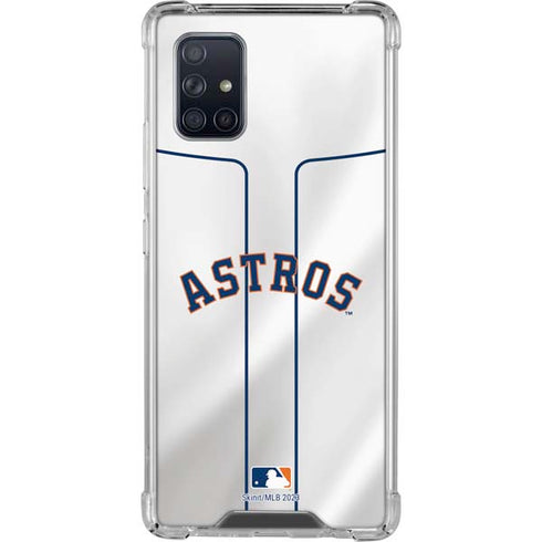 MLB Houston Astros Jersey Galaxy A71 5G Clear Case