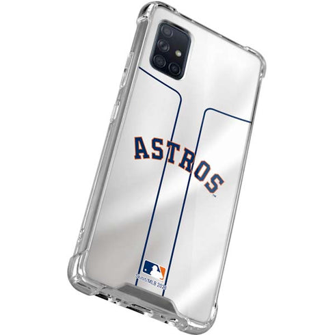MLB Houston Astros Jersey Galaxy A71 5G Clear Case