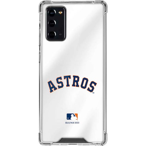 MLB Houston Astros Jersey Galaxy Note20 5G Clear Case