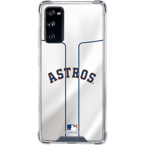 MLB Houston Astros Jersey Galaxy S20 FE Clear Case