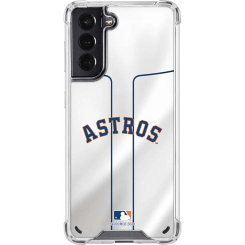 MLB Houston Astros Jersey Galaxy S21 5G Clear Case