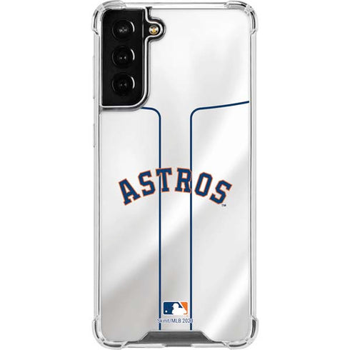 MLB Houston Astros Jersey Galaxy S21 FE Clear Case