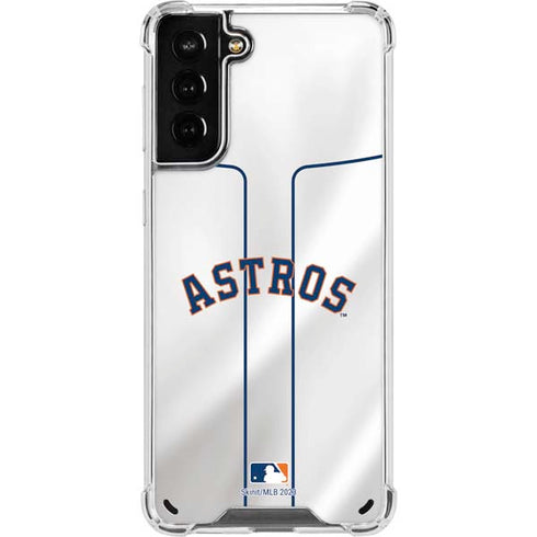 MLB Houston Astros Jersey Galaxy S21 Plus 5G Clear Case