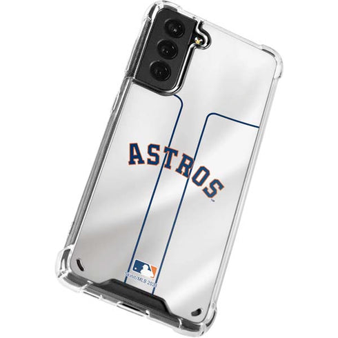 MLB Houston Astros Jersey Galaxy S21 Plus 5G Clear Case