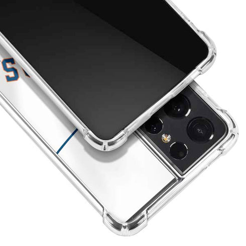 MLB Houston Astros Jersey Galaxy S21 Ultra 5G Clear Case