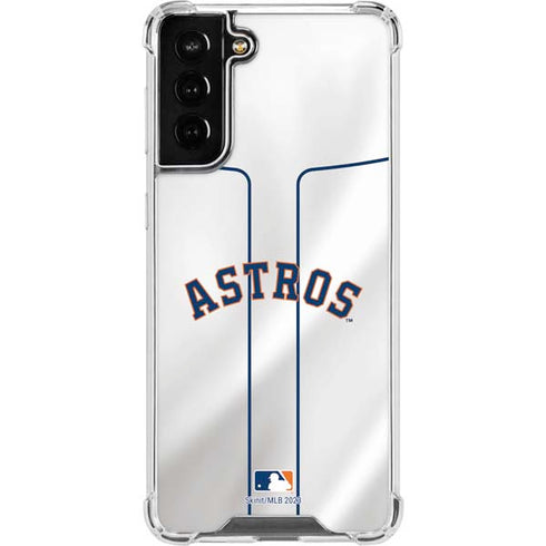 MLB Houston Astros Jersey Galaxy S22 Plus Clear Case