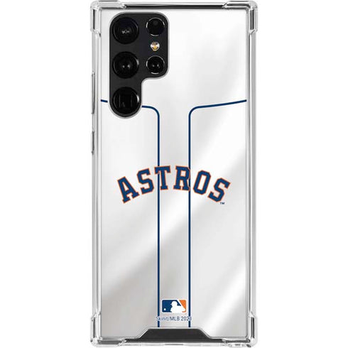 MLB Houston Astros Jersey Galaxy S22 Ultra Clear Case