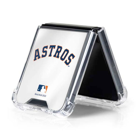 MLB Houston Astros Jersey Galaxy Z Flip5 5G Clear Case