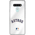 MLB Houston Astros Jersey LG Stylo 6 Clear Case