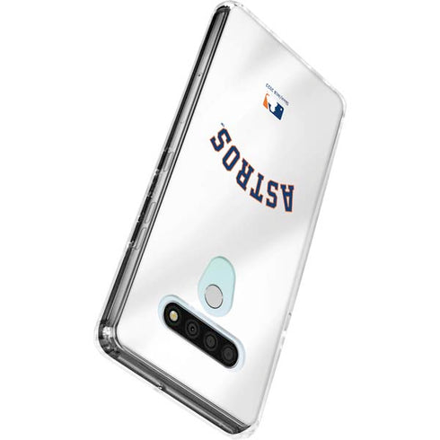 MLB Houston Astros Jersey LG Stylo 6 Clear Case