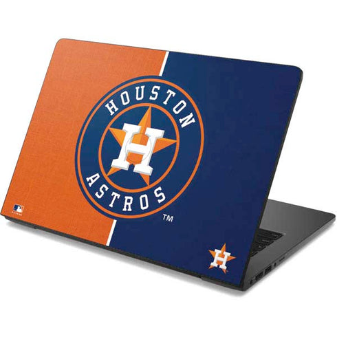 MLB Houston Astros Split Dell Chromebook Skin
