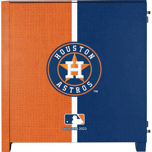 MLB Houston Astros Split Corsair 4000D Tempered Glass Mid-Tower ATX Case Skin