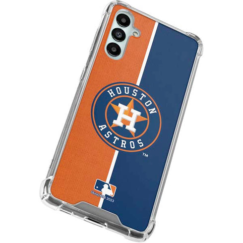 MLB Houston Astros Split Galaxy A15 5G Clear Case