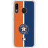 MLB Houston Astros Split Galaxy A20 Clear Case