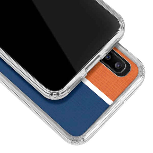 MLB Houston Astros Split Galaxy A20 Clear Case