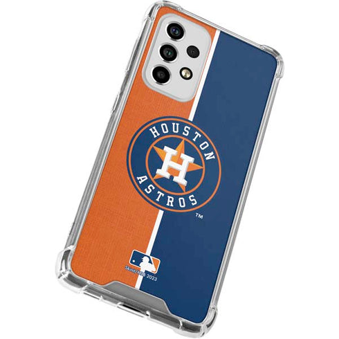 MLB Houston Astros Split Galaxy A53 5G Clear Case