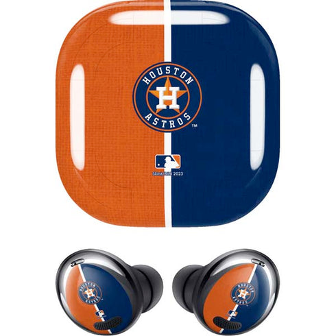 MLB Houston Astros Split Galaxy Buds Pro Skin