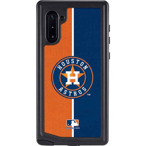 MLB Houston Astros Split Galaxy Note 10 Waterproof Case