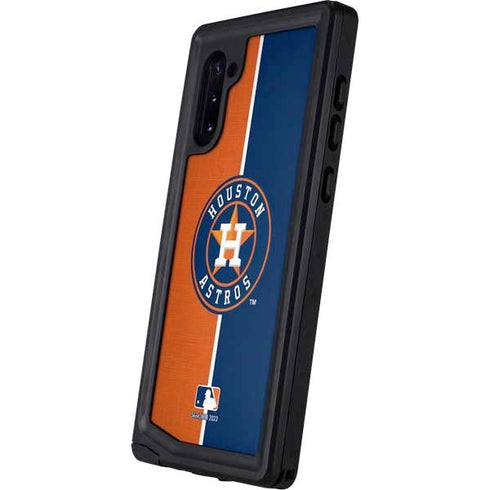 MLB Houston Astros Split Galaxy Note 10 Waterproof Case