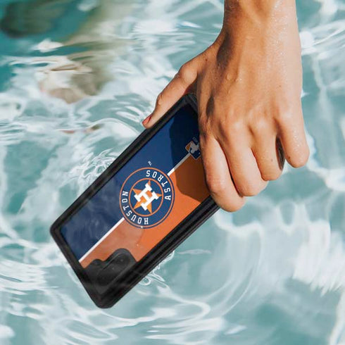 MLB Houston Astros Split Galaxy Note 10 Waterproof Case
