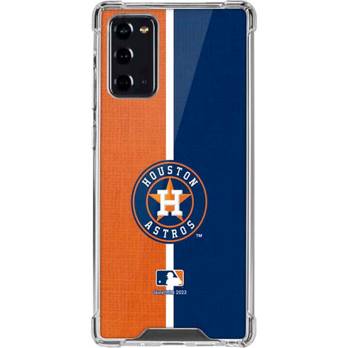 MLB Houston Astros Split Galaxy Note20 5G Clear Case
