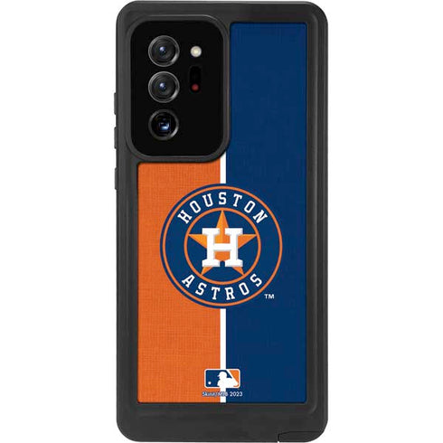 MLB Houston Astros Split Galaxy Note20 Ultra 5G Waterproof Case