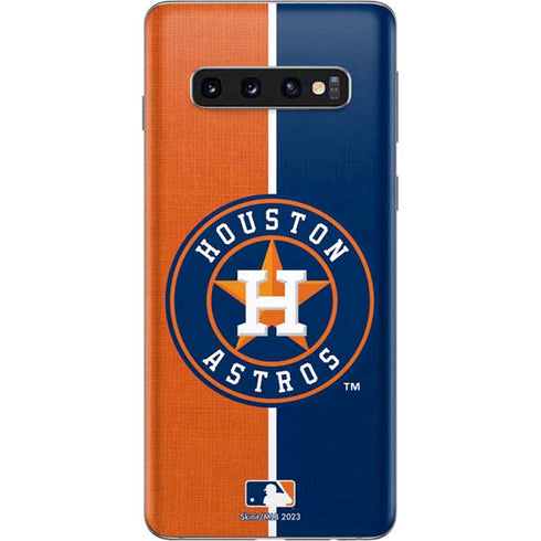MLB Houston Astros Split Galaxy S10 Skin