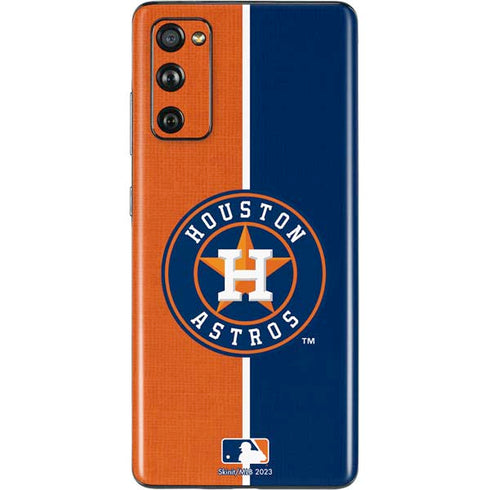 MLB Houston Astros Split Galaxy S20 Fan Edition Skin