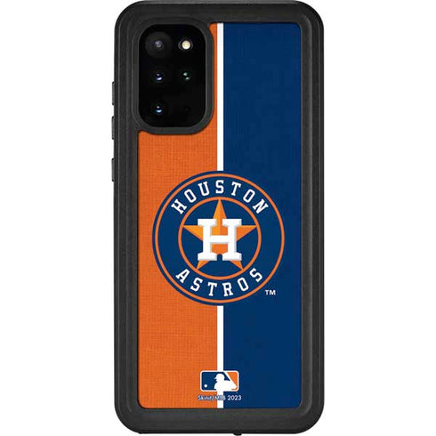MLB Houston Astros Split Galaxy S20 Plus Waterproof Case