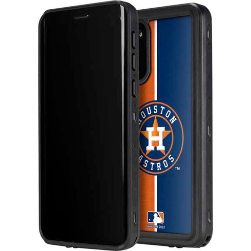 MLB Houston Astros Split Galaxy S20 Plus Waterproof Case