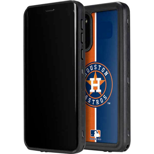 MLB Houston Astros Split Galaxy S20 Waterproof Case