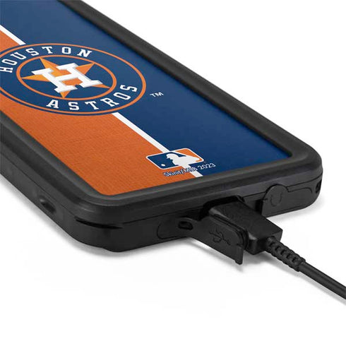 MLB Houston Astros Split Galaxy S20 Waterproof Case