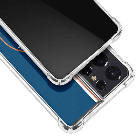 MLB Houston Astros Split Galaxy S21 Ultra 5G Clear Case