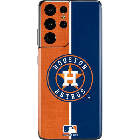 MLB Houston Astros Split Galaxy S21 Ultra 5G Skin