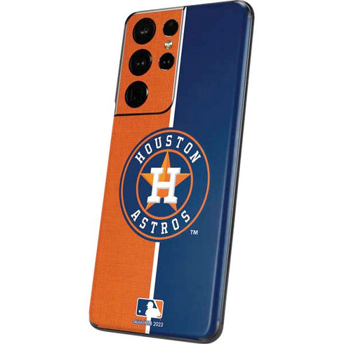 MLB Houston Astros Split Galaxy S21 Ultra 5G Skin