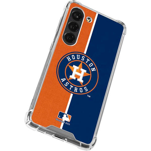 MLB Houston Astros Split Galaxy S23 Clear Case