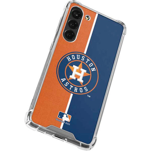MLB Houston Astros Split Galaxy S23 Plus Clear Case