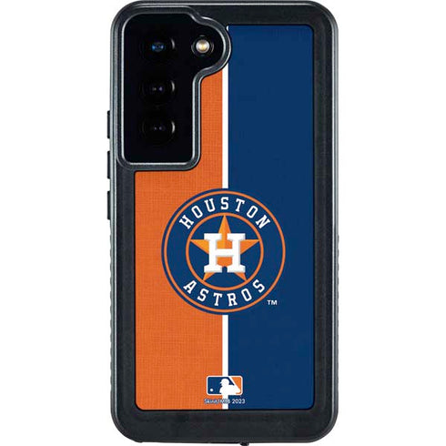 MLB Houston Astros Split Galaxy S23 Waterproof Case