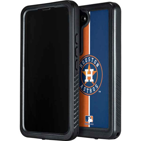 MLB Houston Astros Split Galaxy S23 Waterproof Case