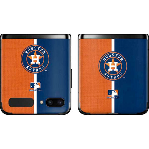 MLB Houston Astros Split Galaxy Z Flip Skin