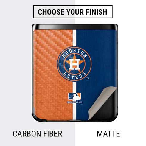 MLB Houston Astros Split Galaxy Z Flip Skin